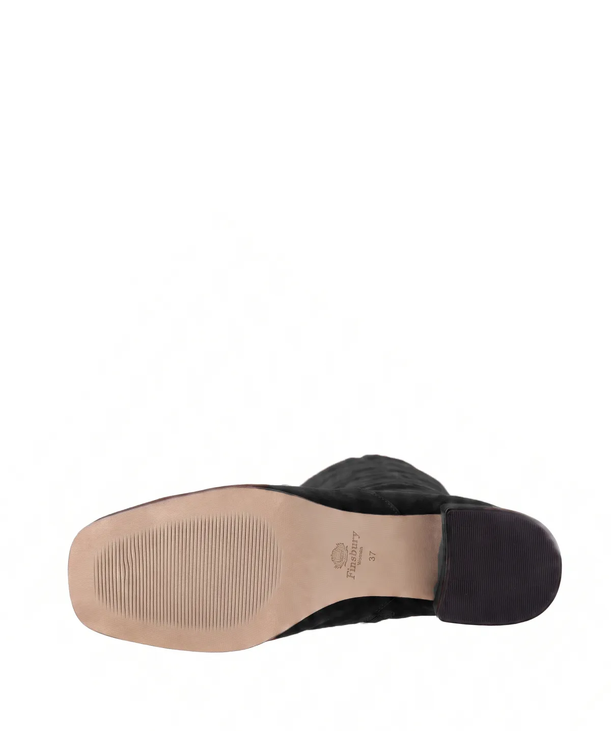 Finsbury Estelle laarzen zwart suede knie