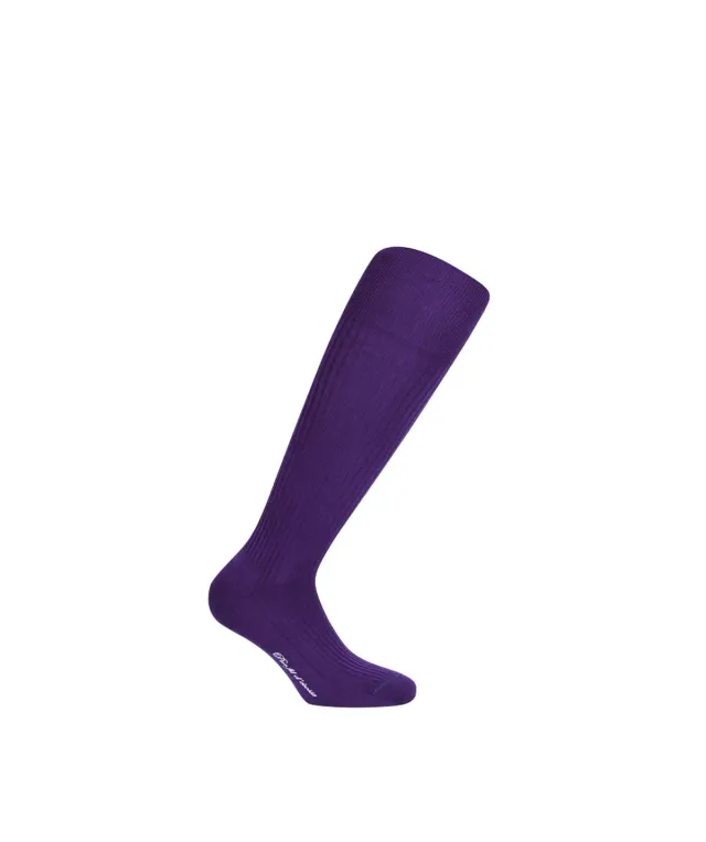 Finsbury sokken aubergine katoen 39/41