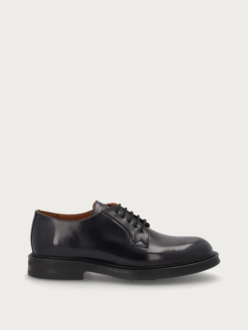 Frau Verona blauwe leren derby veterschoenen