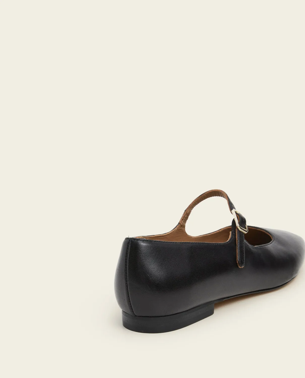 Flattered Camila ballerina's leer zwart mary jane