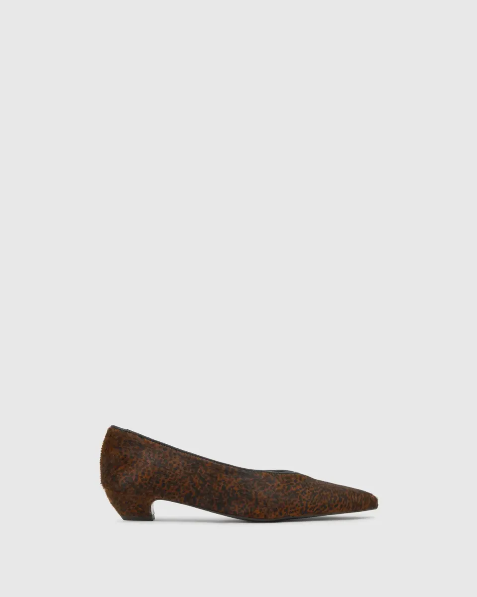 Castaner Troya 310 ballerina luipaard leer