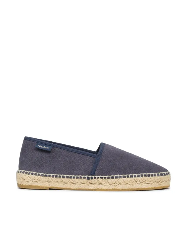 Finsbury Indiana espadrilles navy leer zomer