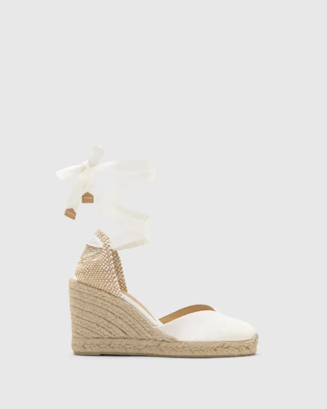 Castaner Chiara 8/001 espadrilles wit katoen lace-up
