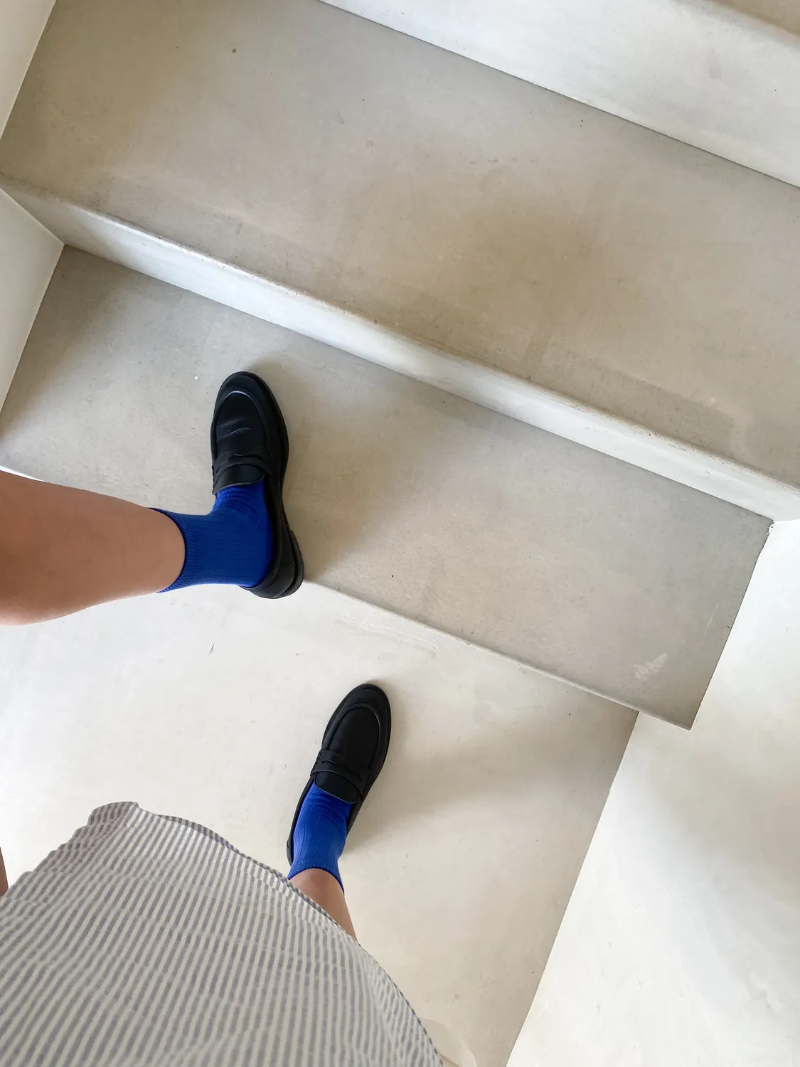 Jutelaune Canale Klein Blue sokken one size bio katoen
