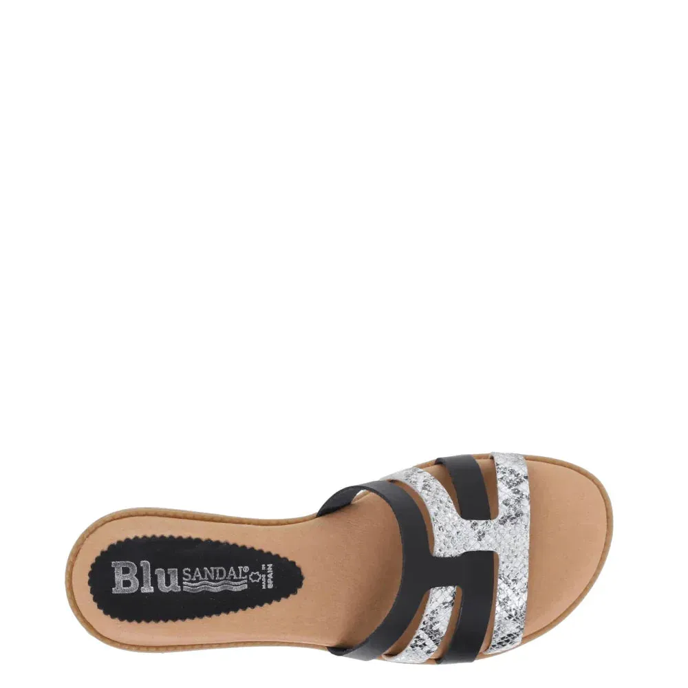 Donelli 7504 slippers zwart leer dames
