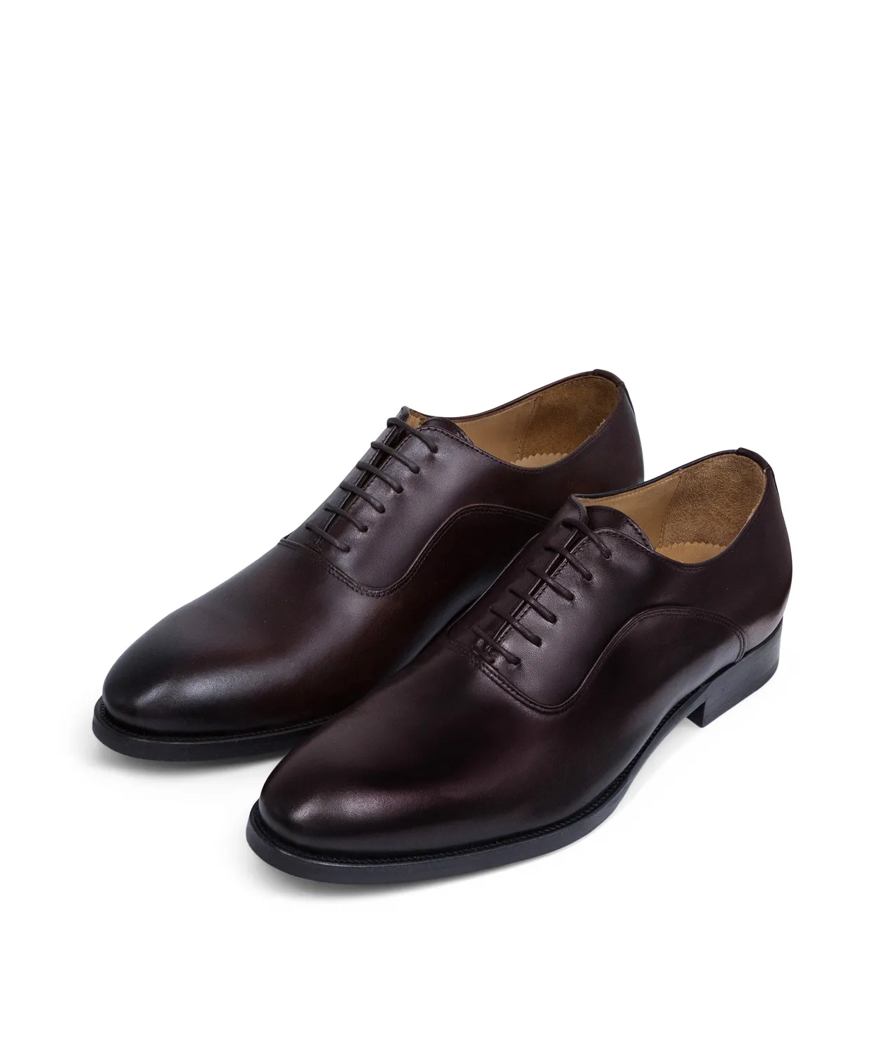 Finsbury Andreas oxfordschoenen bruin leer rubberen zool