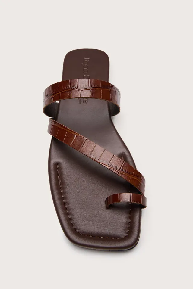 Bryan Stepwise Zoe Cacao sandalen bruin leer