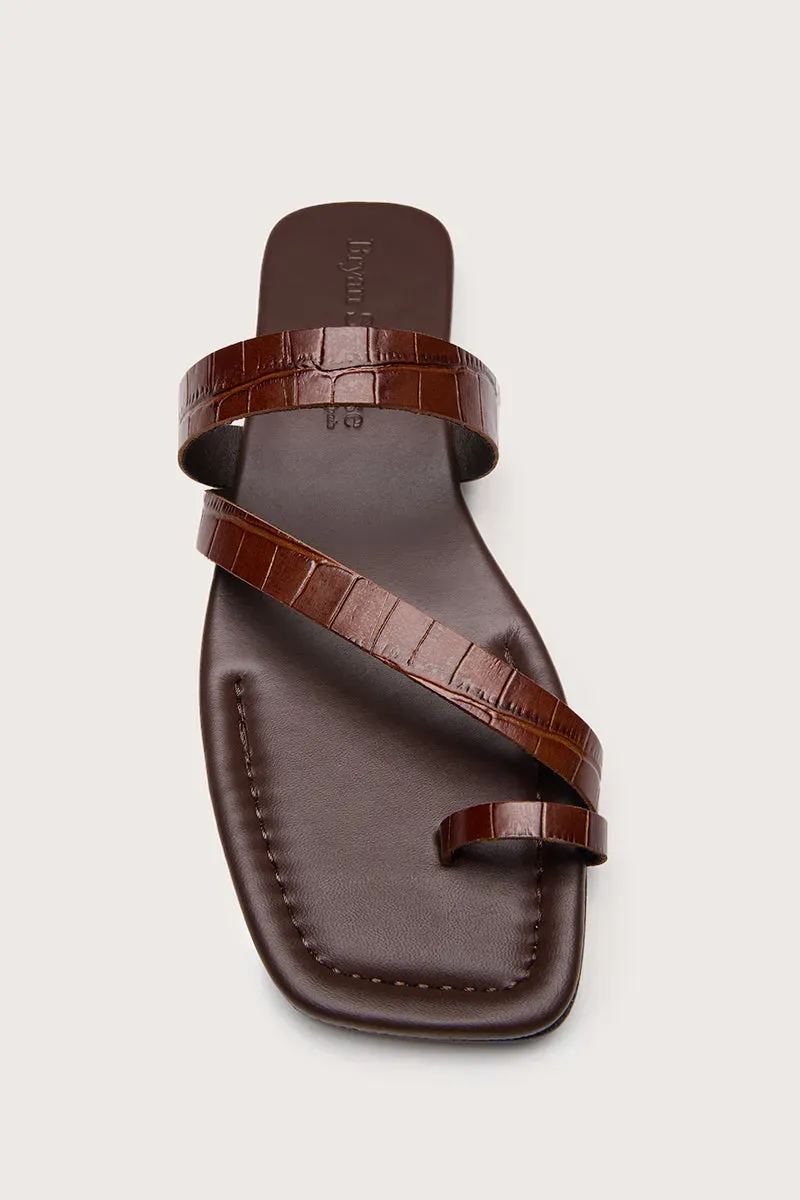 Bryan Stepwise Zoe Cacao sandalen bruin leer