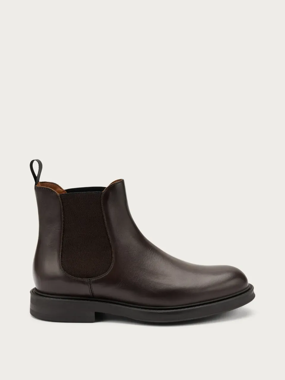 Frau Verona donkerbruine leren chelsea boots heren
