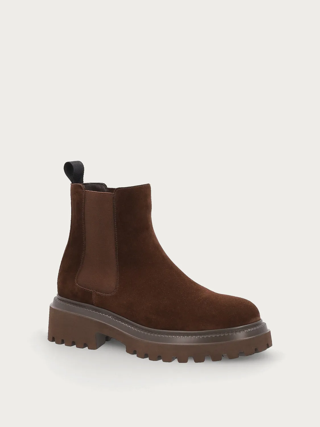 Frau Verona Beatle boots bruin suede dames chunky zool