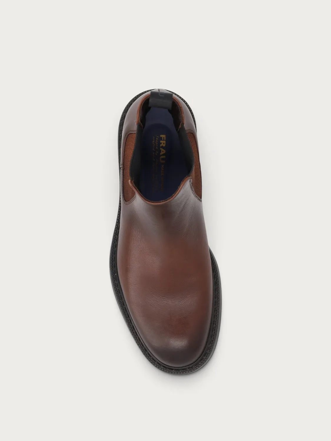 Frau Signature Beatle boots bruin kalfsleer