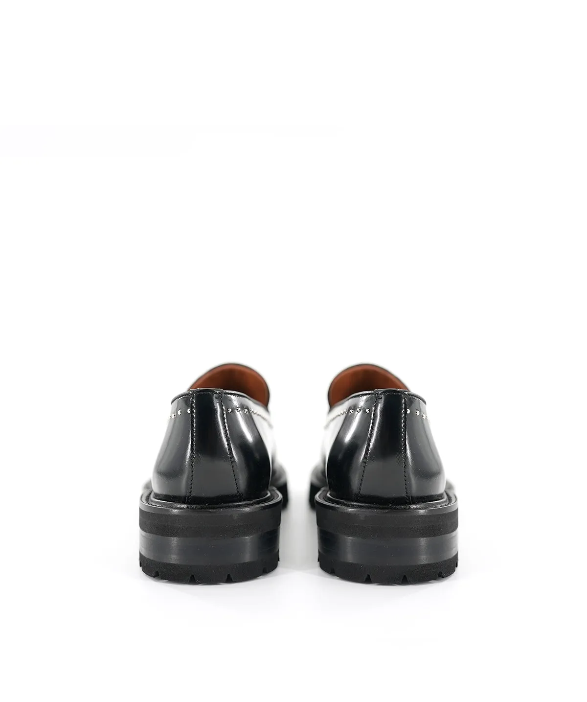 Finsbury Eglantine loafers zwart leer zilver