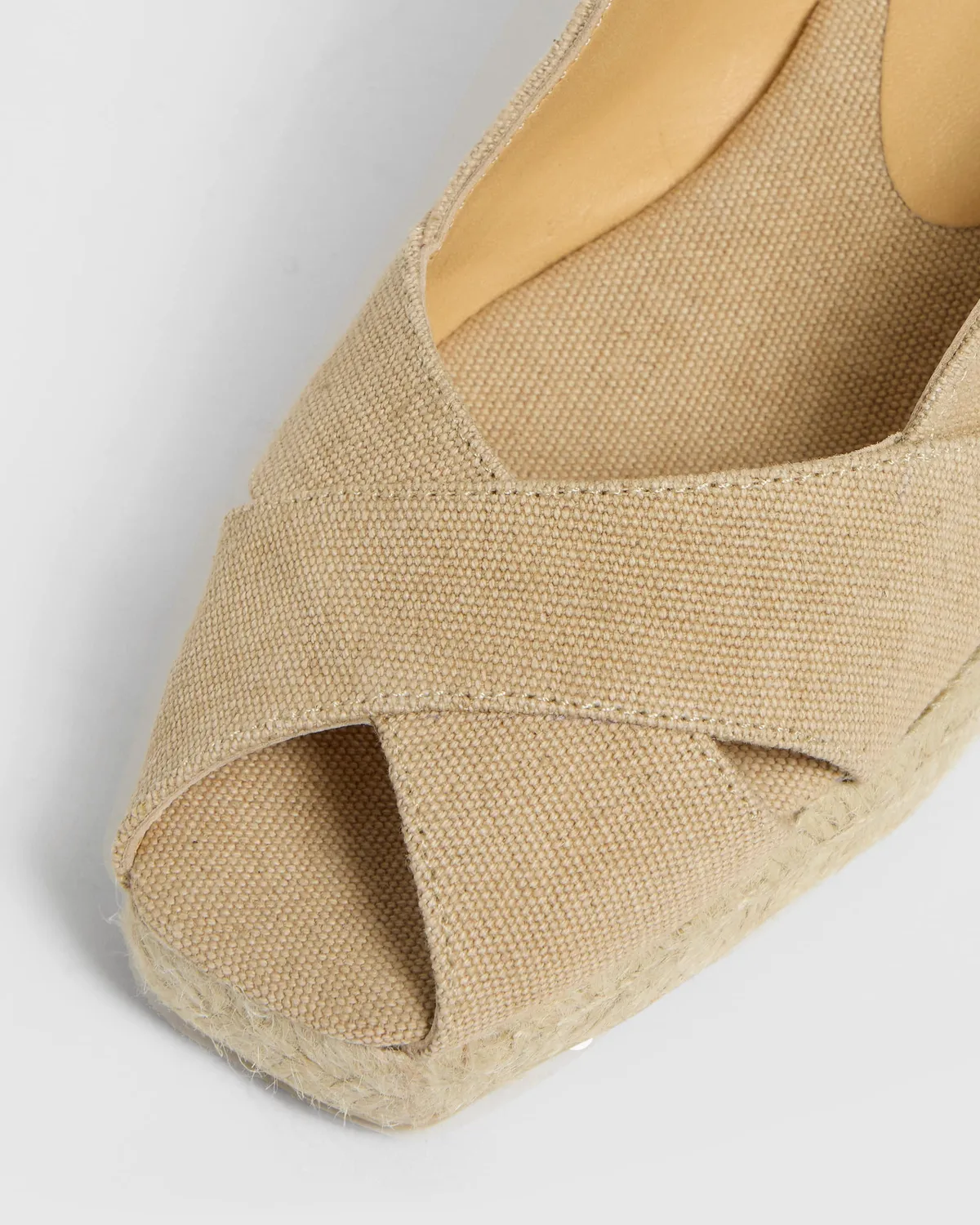 Castaner Diana 3 002 sleehak espadrille zand