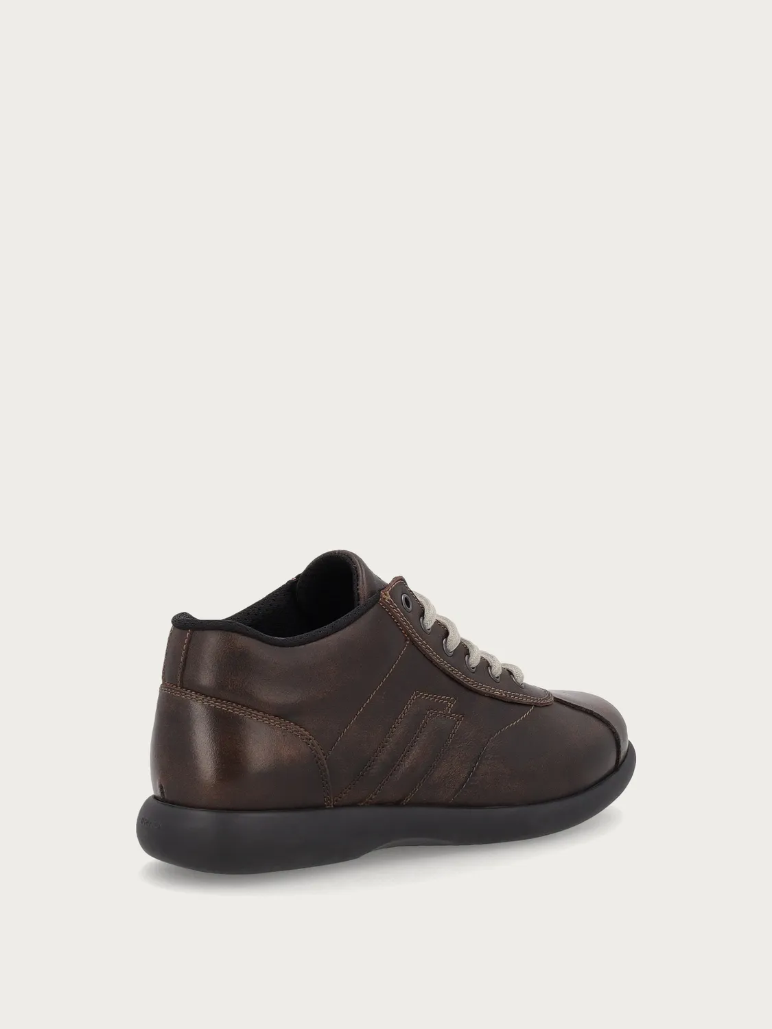 Frau Comfort bruine leren hoge sneakers heren