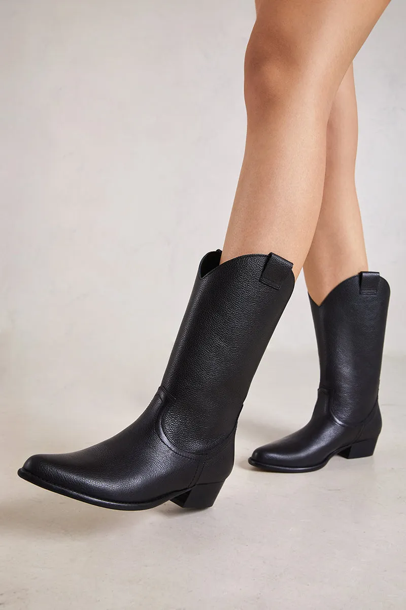 Bryan Stepwise Jandra cowboylaarzen zwart vintage