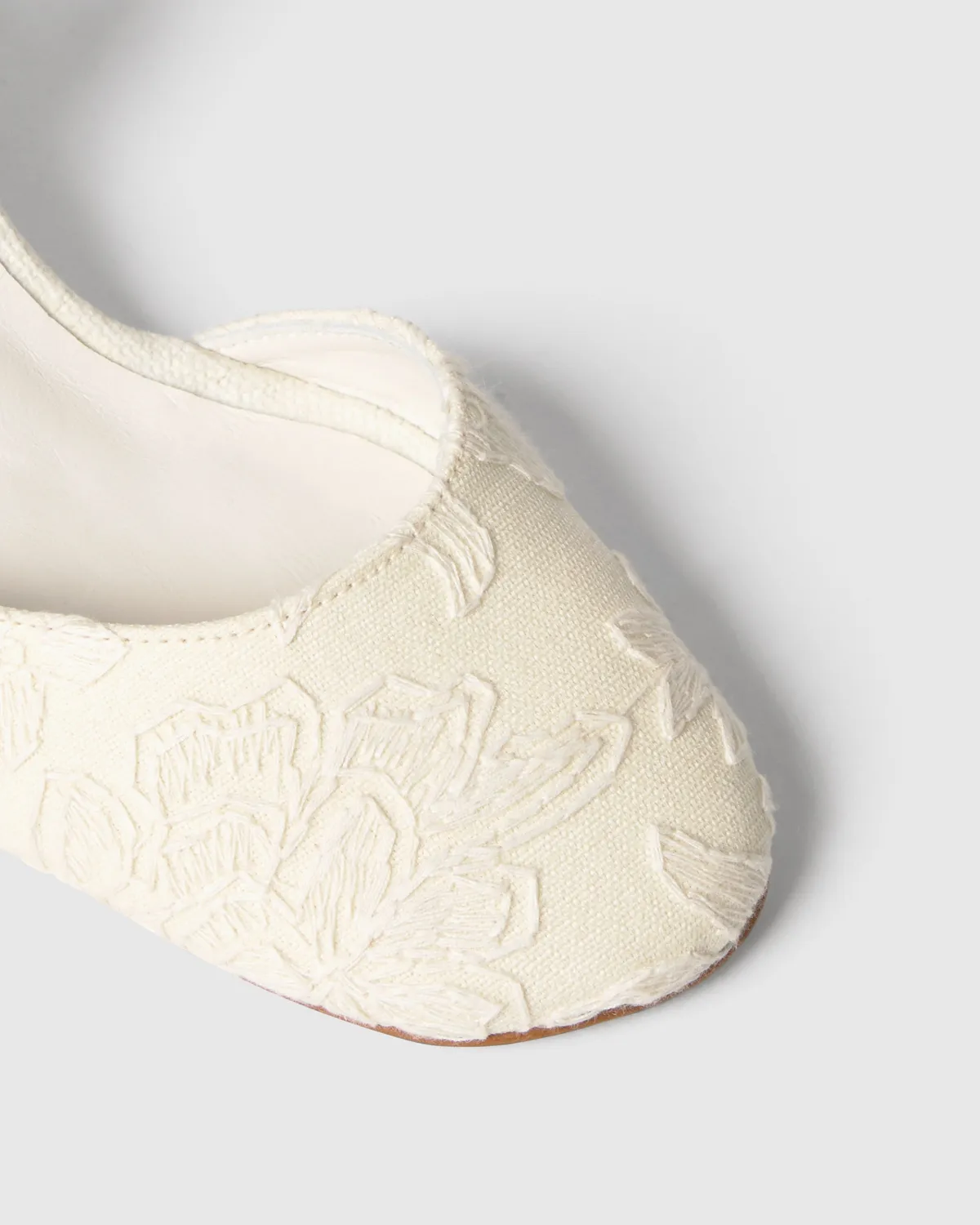 Castaner Aran CSC/305 slingbacks Ecru jacquard