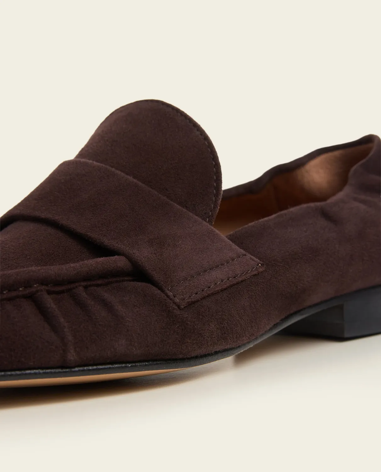 Flattered Samoa loafers chocolade suède