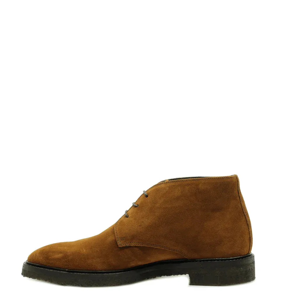 Donelli Milano boots cognac suède heren