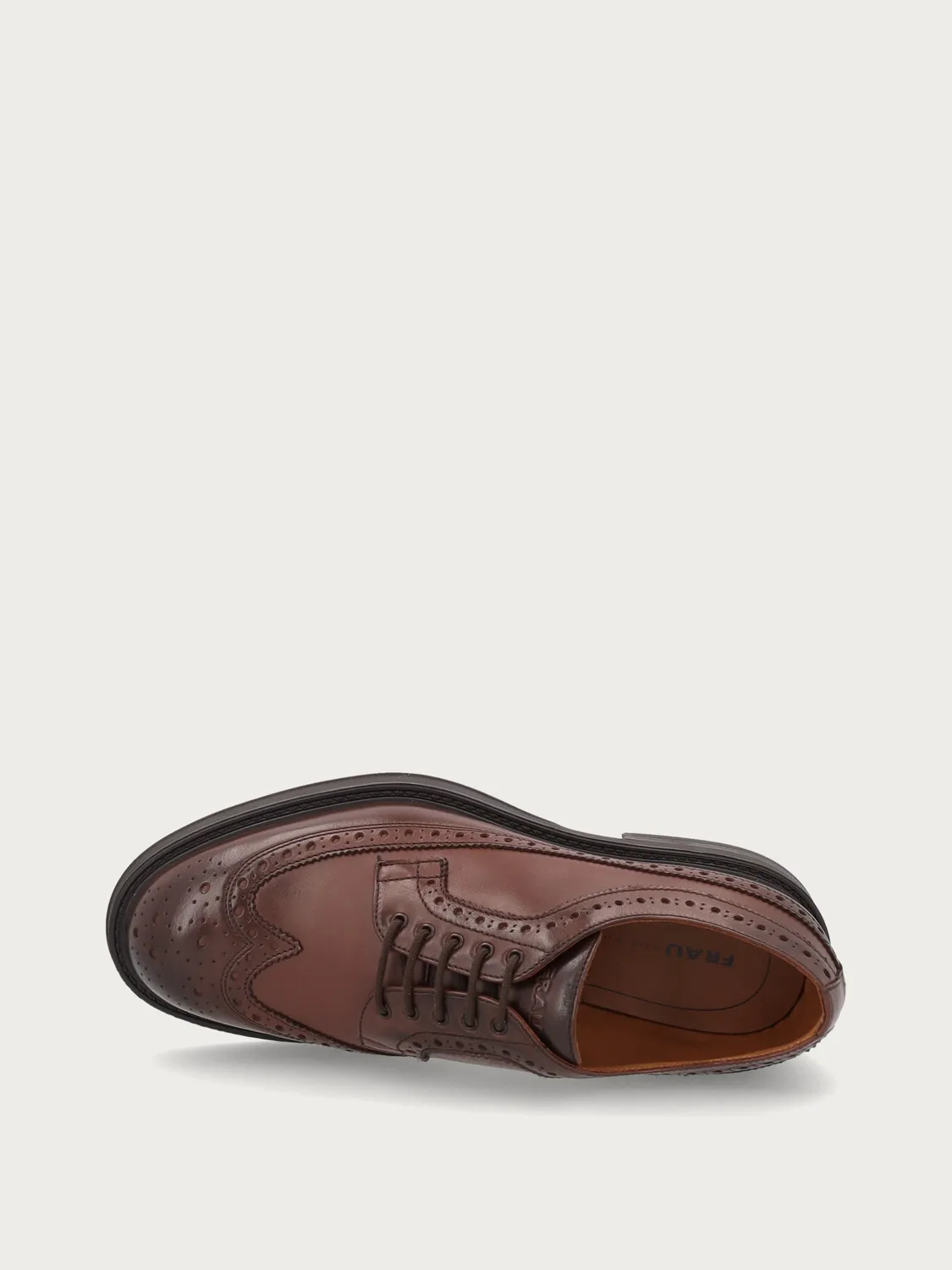 Frau Verona bruine leren veterschoenen brogue