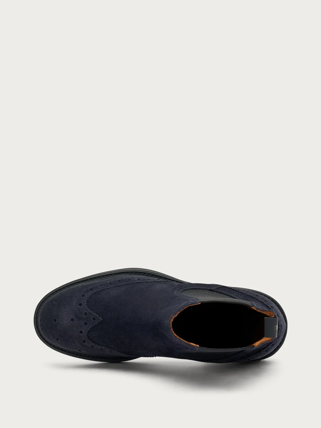 Frau Verona Beatle chelseaboots blauw suède