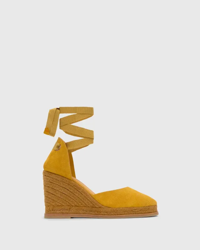 Castaner Camila C/8/269 dames espadrilles amber suède 11cm