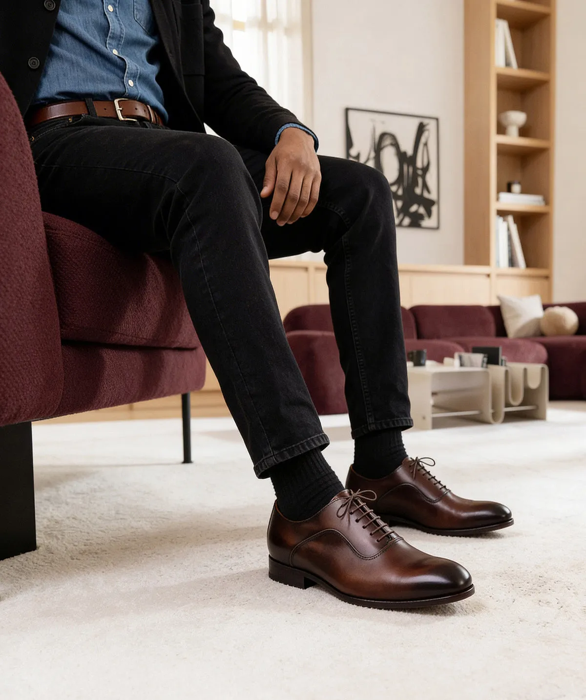 Finsbury Andreas Oxford schoenen bruin patina