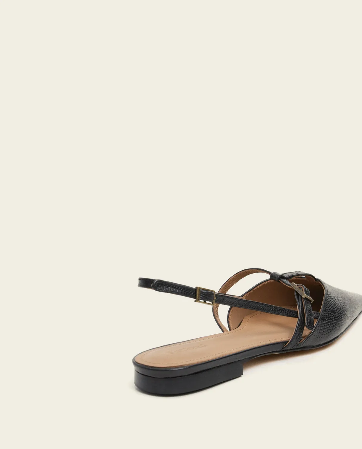 Flattered Josefin sandalen zwart leer hak
