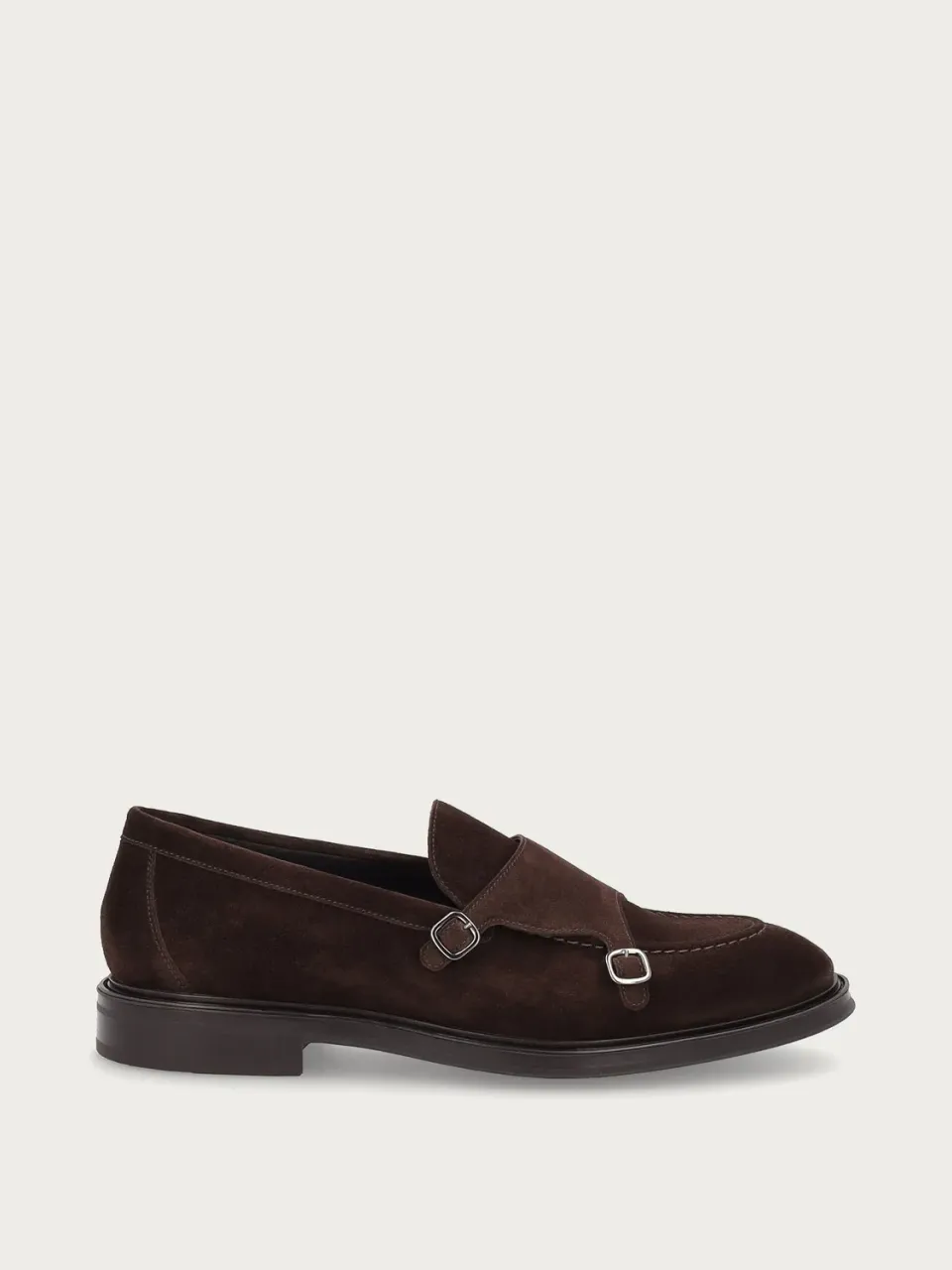 Frau Signature loafers bruin suède dubbele gesp