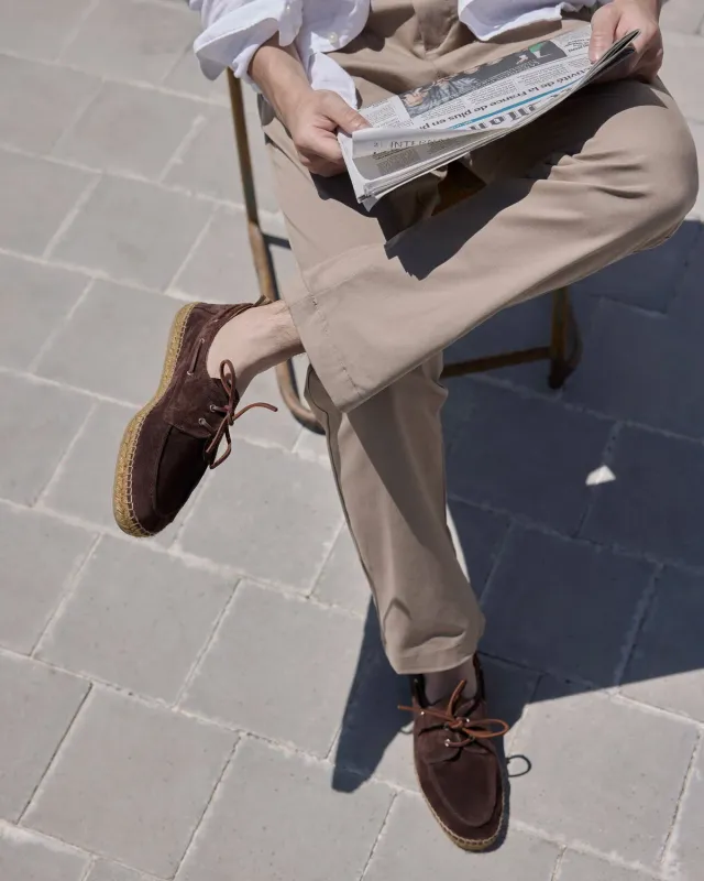 Castaner Nemo T 186 espadrille donkerbruin leer
