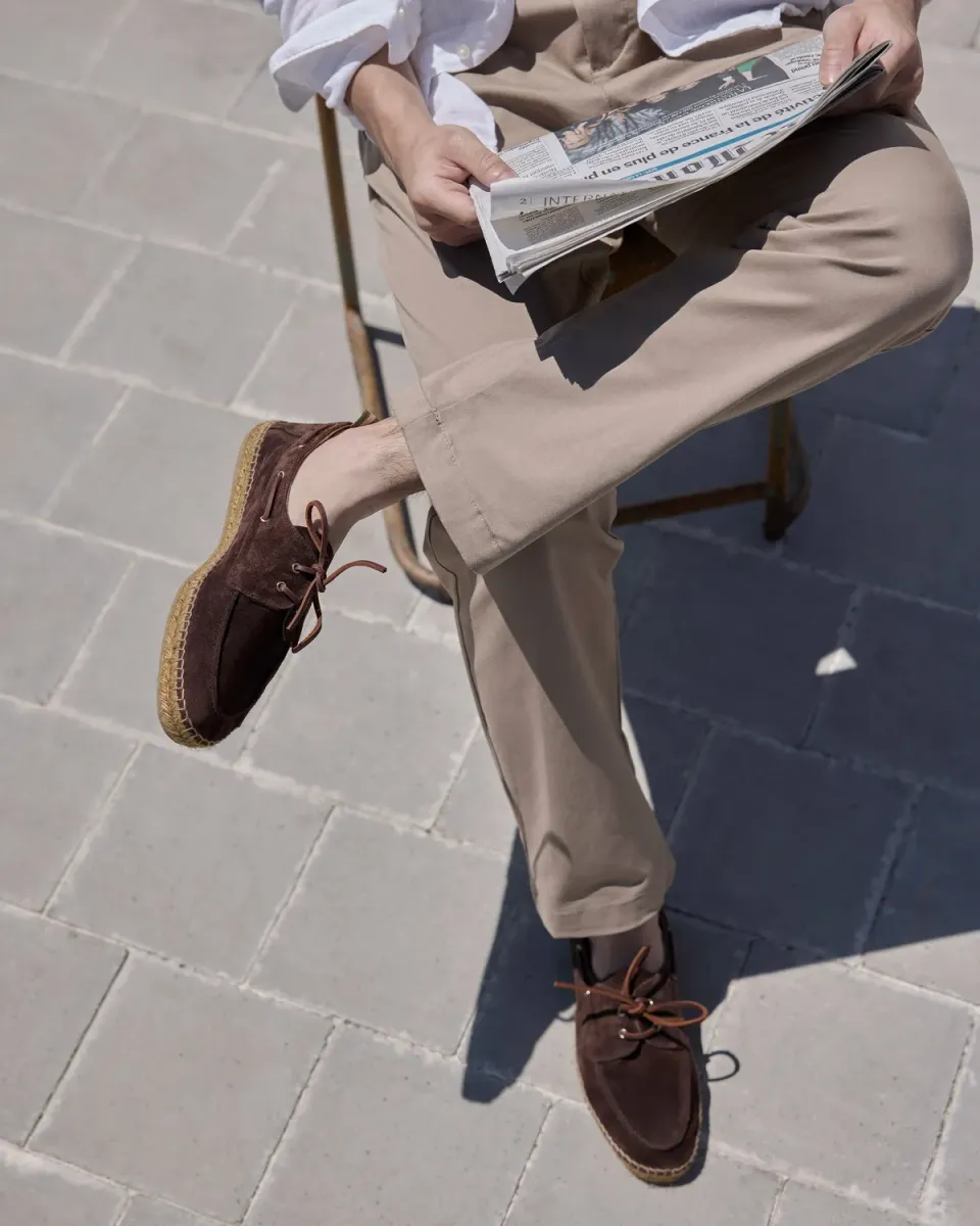 Castaner Nemo T 186 espadrille donkerbruin leer