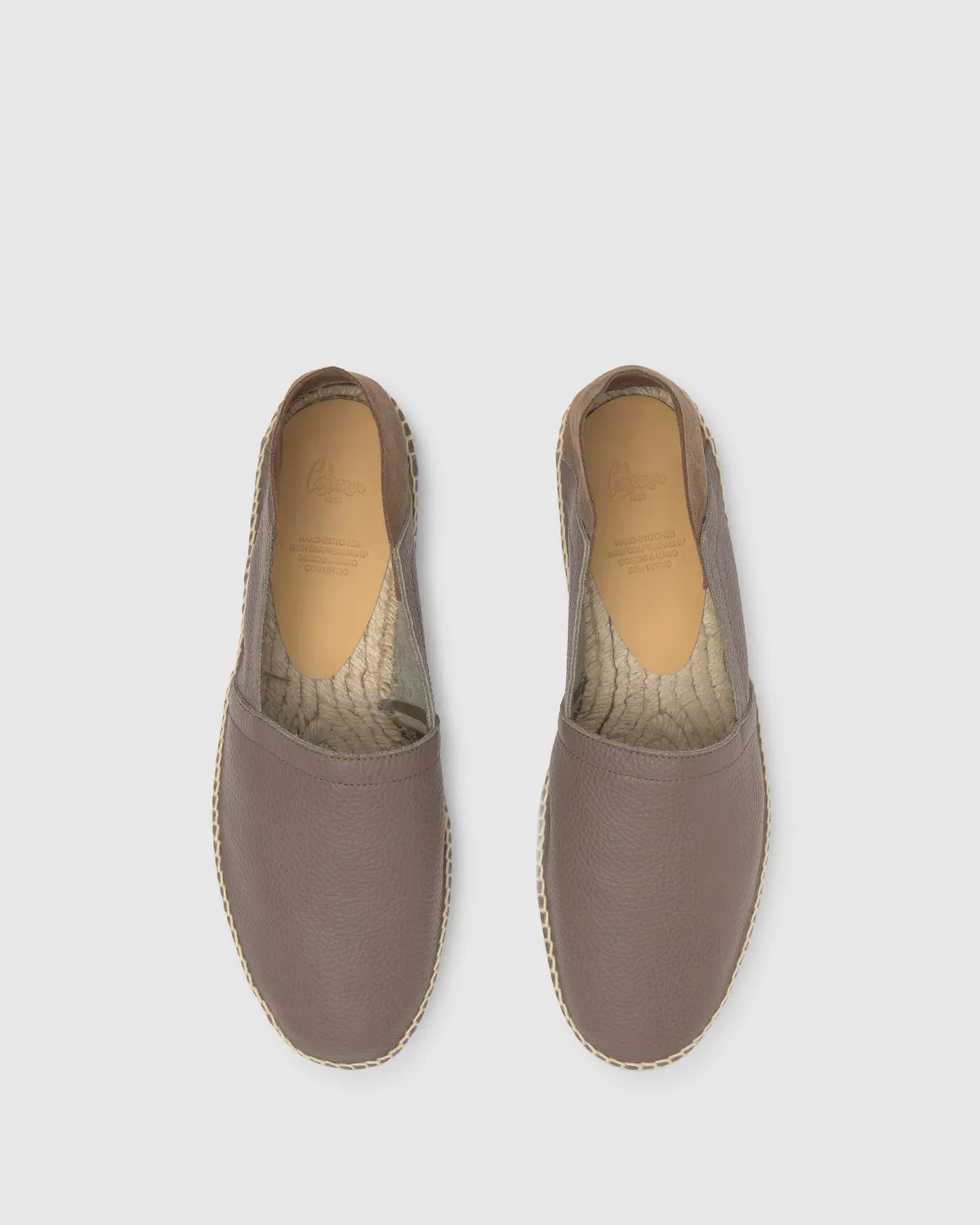 Castaner Polo 249 espadrilles taupe leer heren