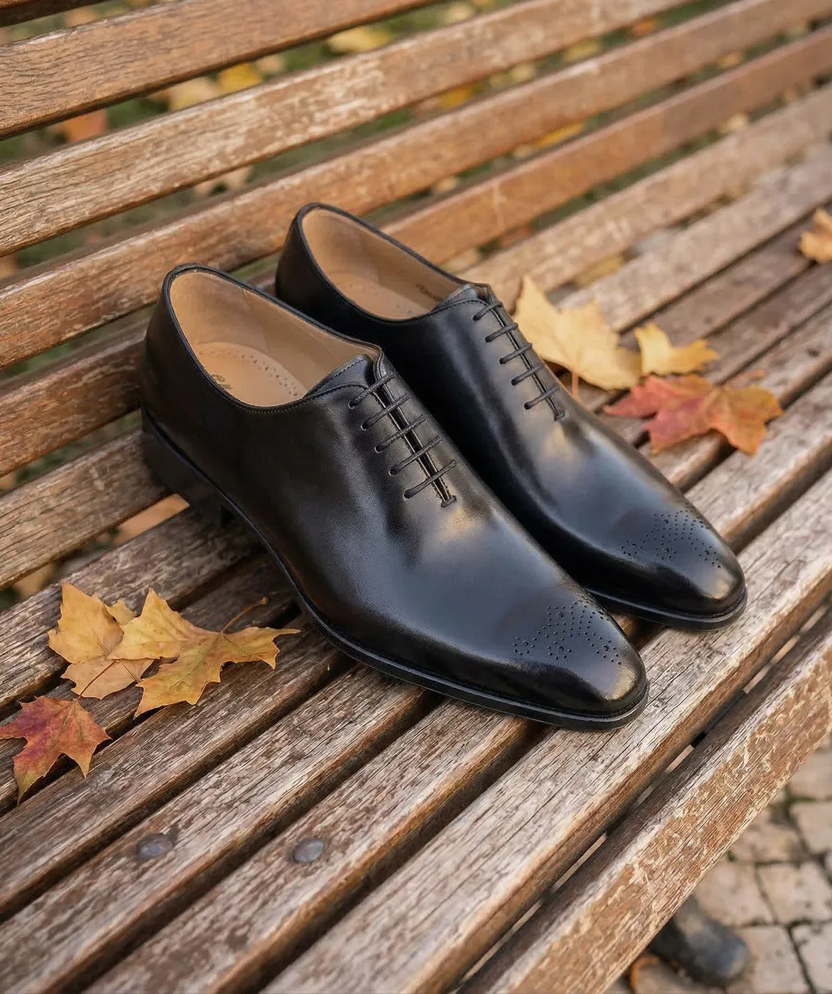 Finsbury Vasco Black oxford schoenen zwart leer