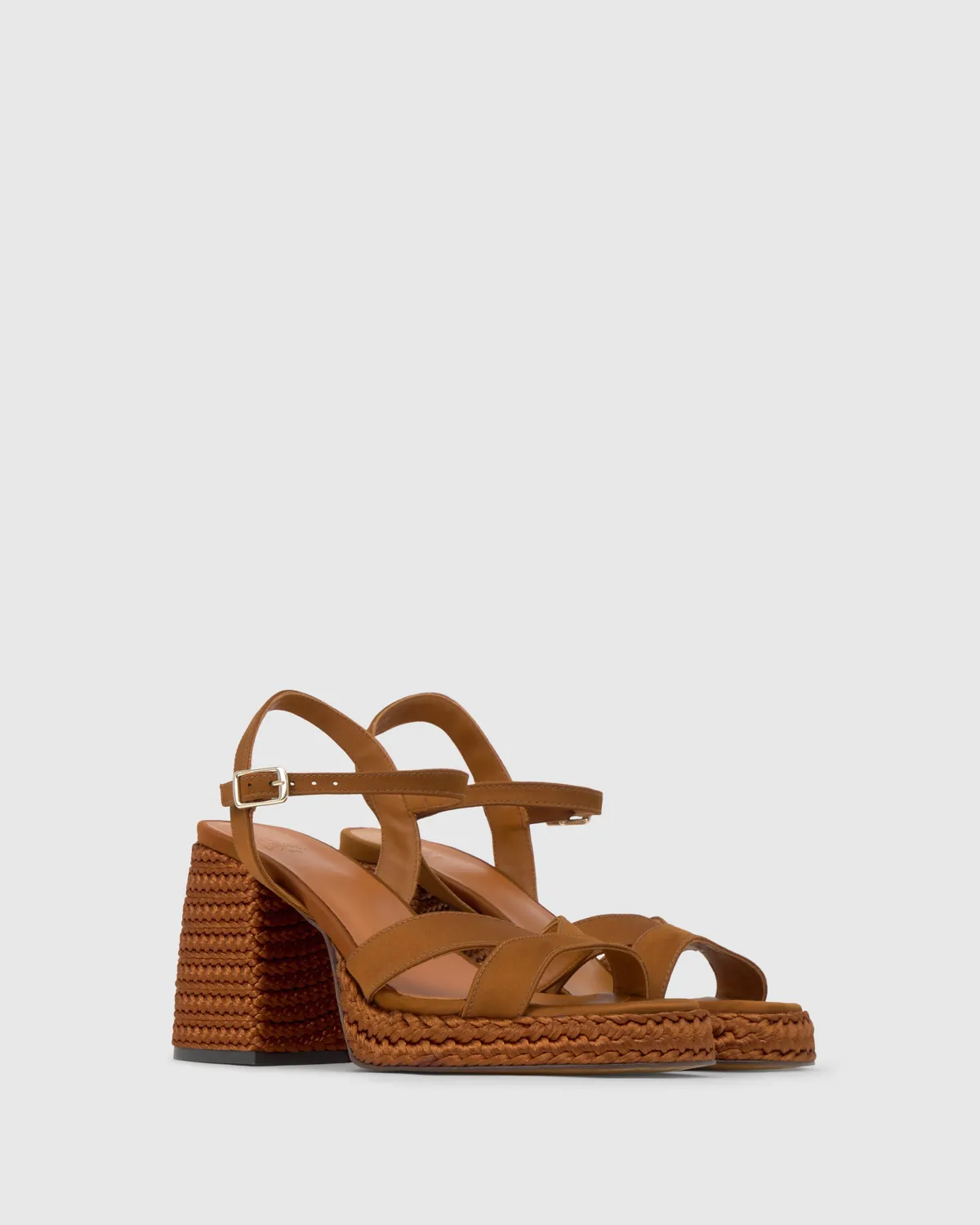 Castaner Viena 312 sandalen oker satijn 10 cm