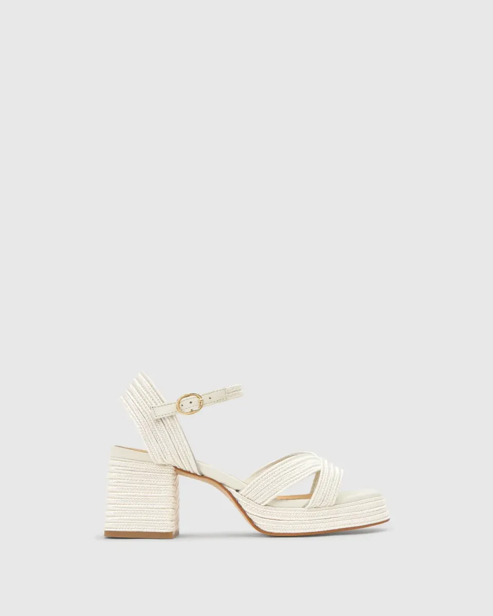 Castaner Vallita 142 sandalen wit 7 cm hak