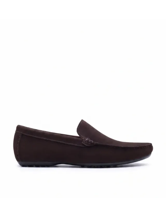 Finsbury Dandy bruine suède loafer heren