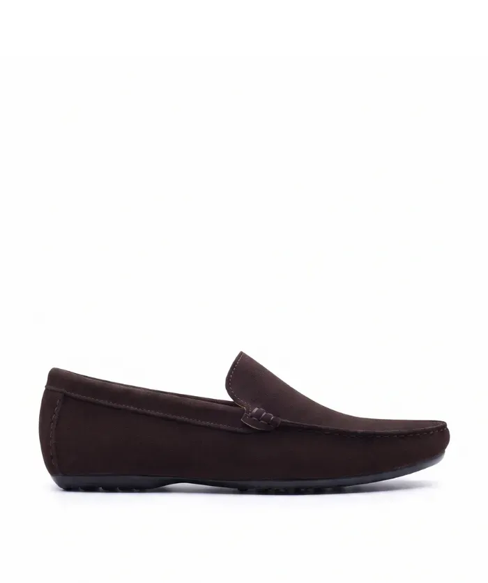 Finsbury Dandy bruine suède loafer heren