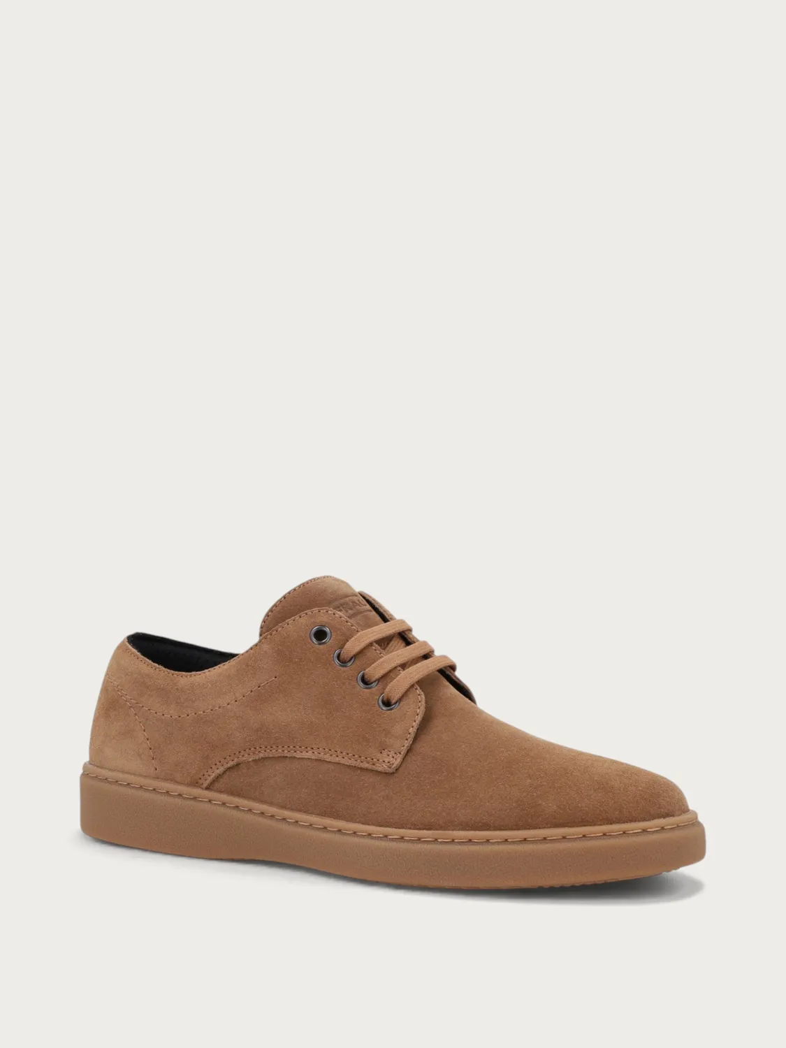 Frau Verona derby veterschoenen suede bruin