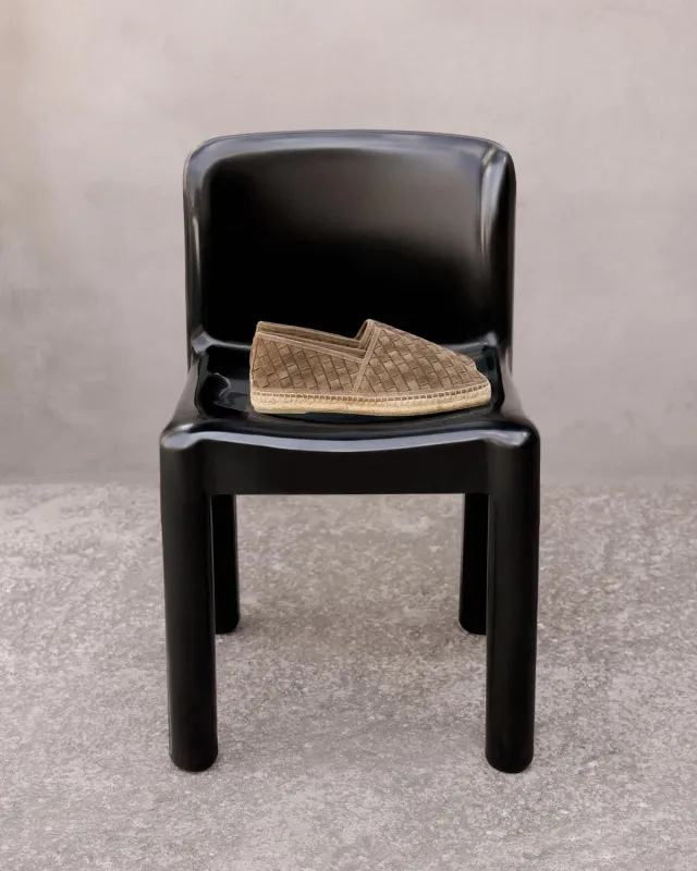 Castaner Porto 186 espadrilles taupe vlechtleer