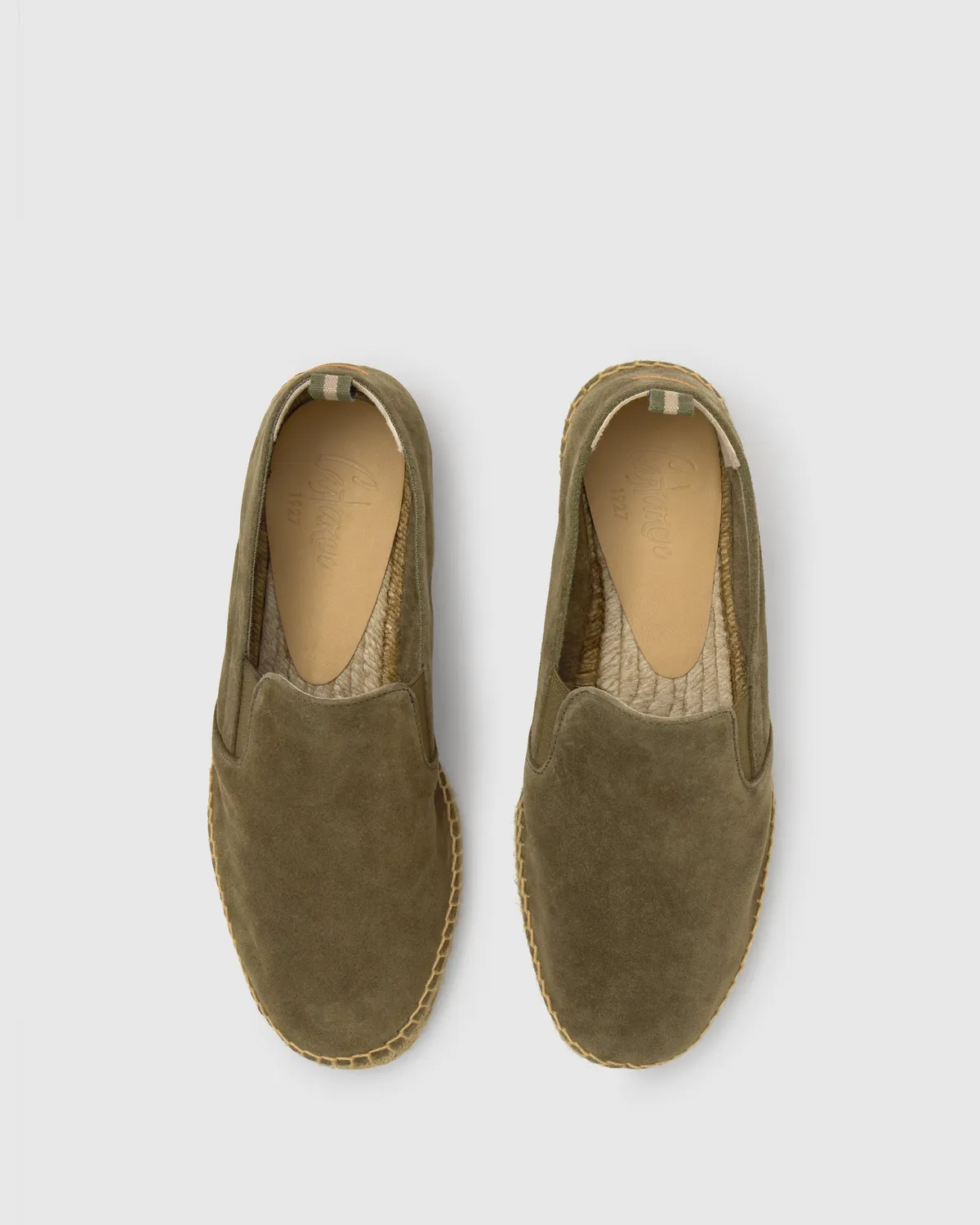 Castaner Joel T/186 espadrilles bosgroen – suède instapper