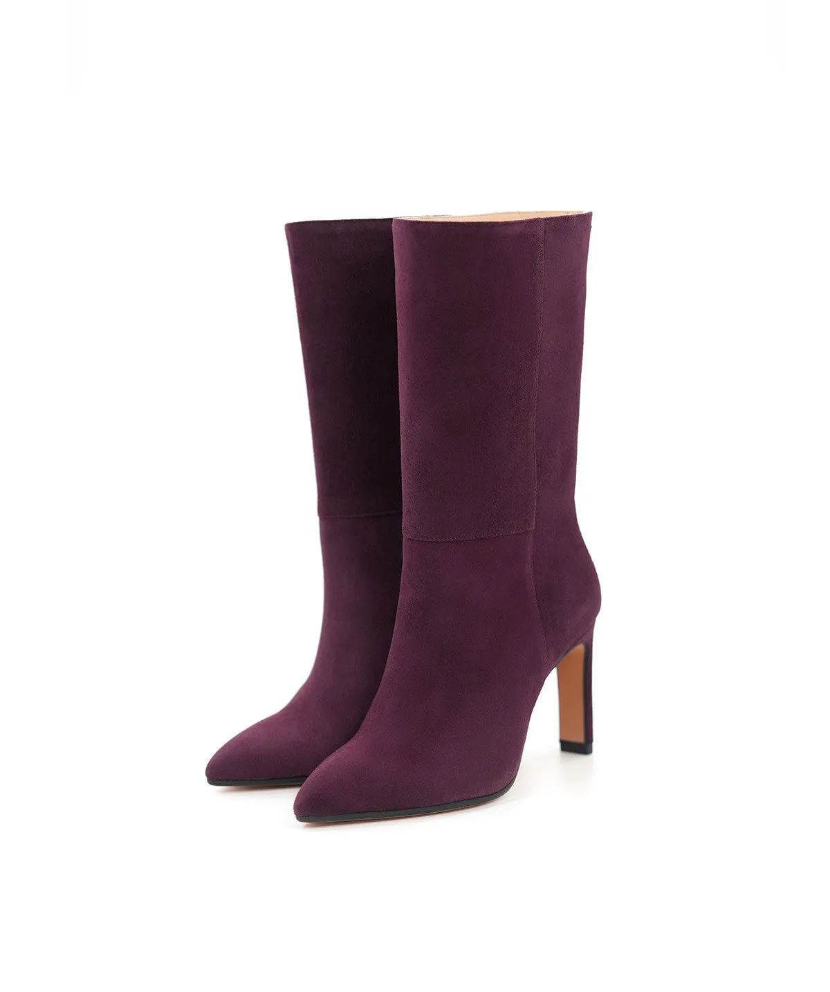 Finsbury Tamara laarzen bordeaux fluweel 9 cm hak