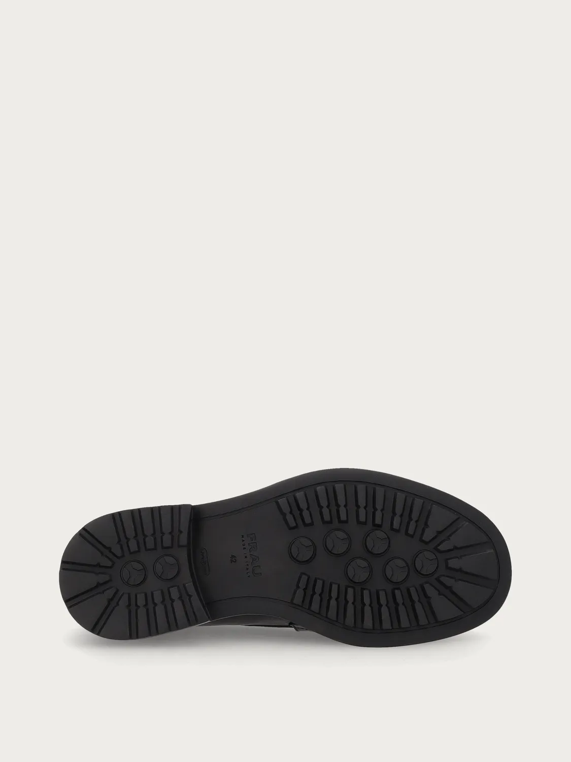Frau Signature loafers zwart kalfsleer gerimpeld