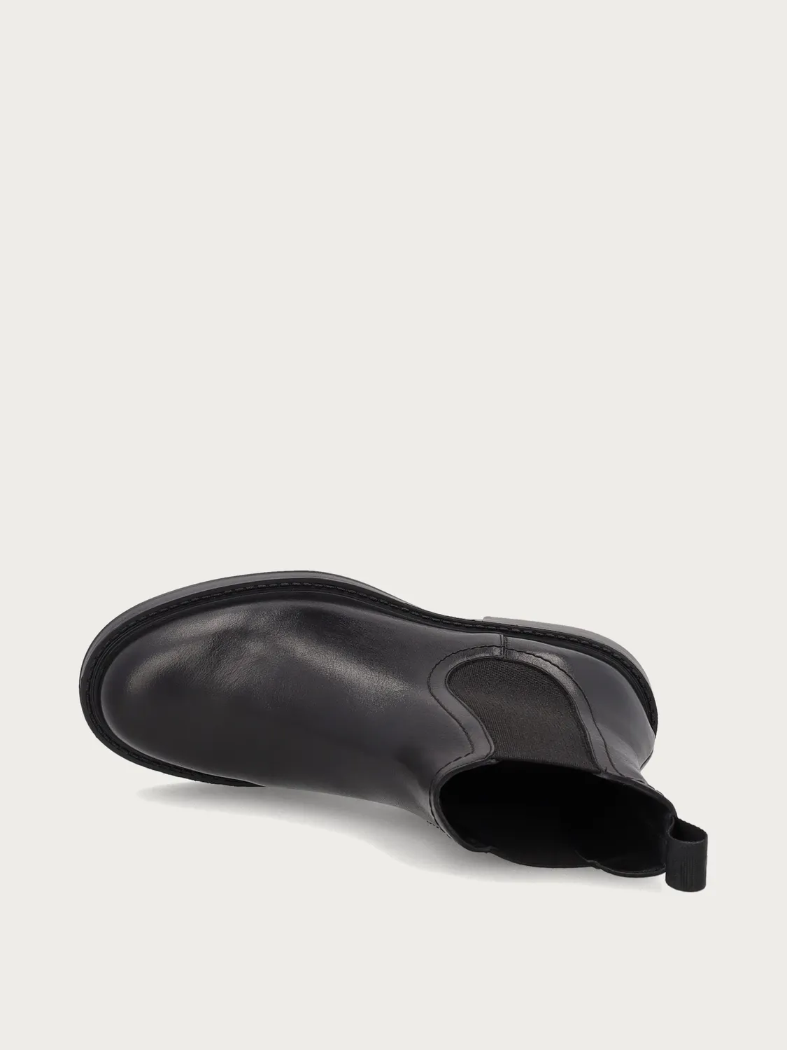 Frau Verona Beatle boots zwart leer licht
