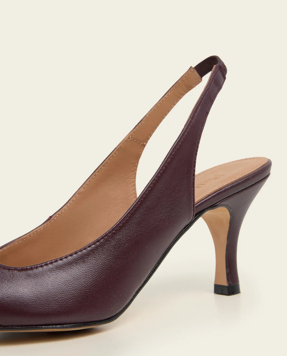 Flattered Franchesca pumps bordeaux leer slingback