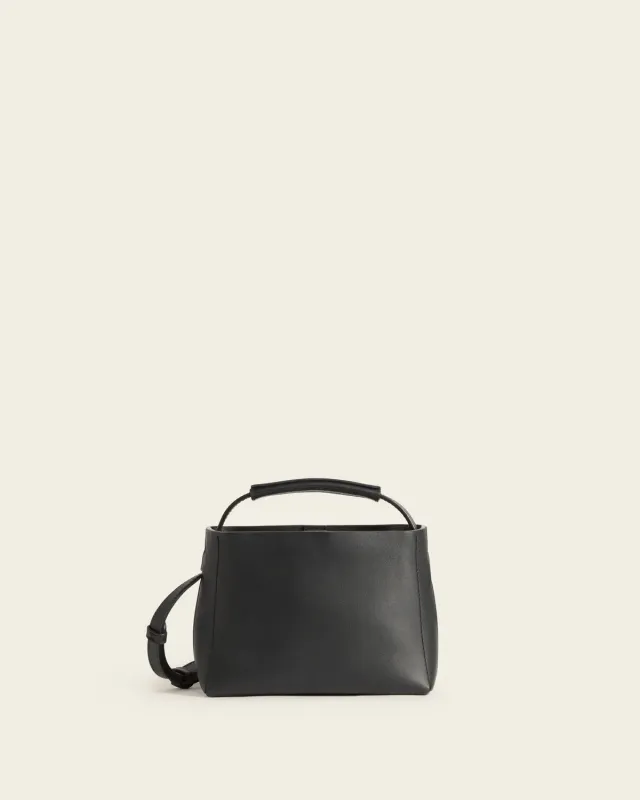 Flattered Hedda Mini Handbag Leather Black handtas leer