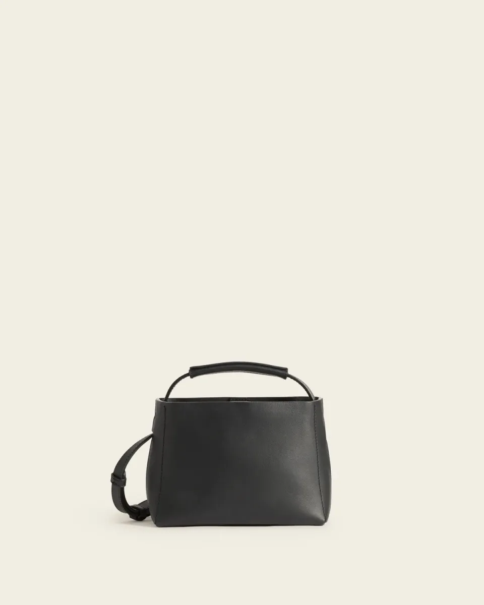 Flattered Hedda Mini Handbag Leather Black handtas leer