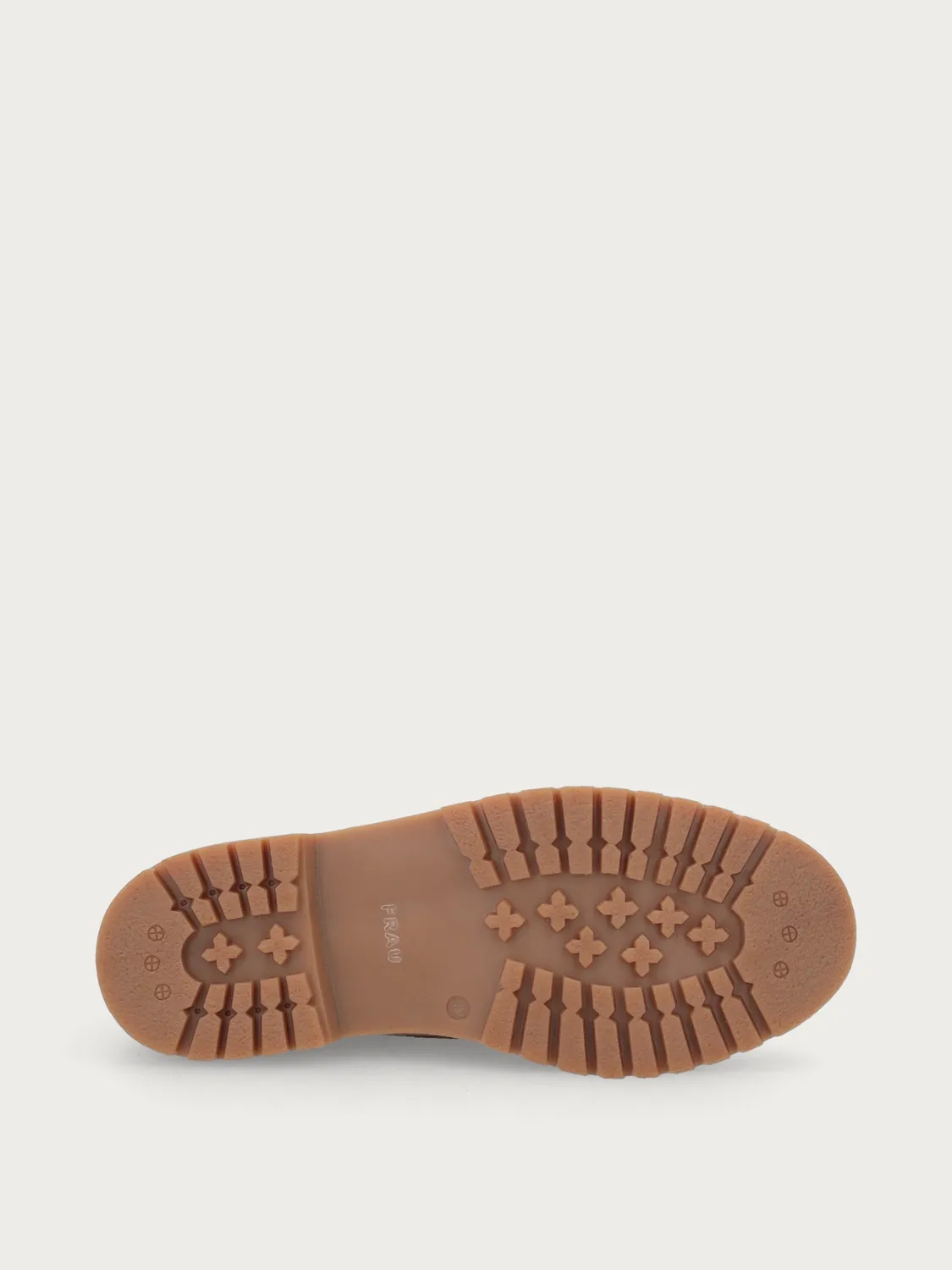 Frau FX veterboots beige suède met chunky zool
