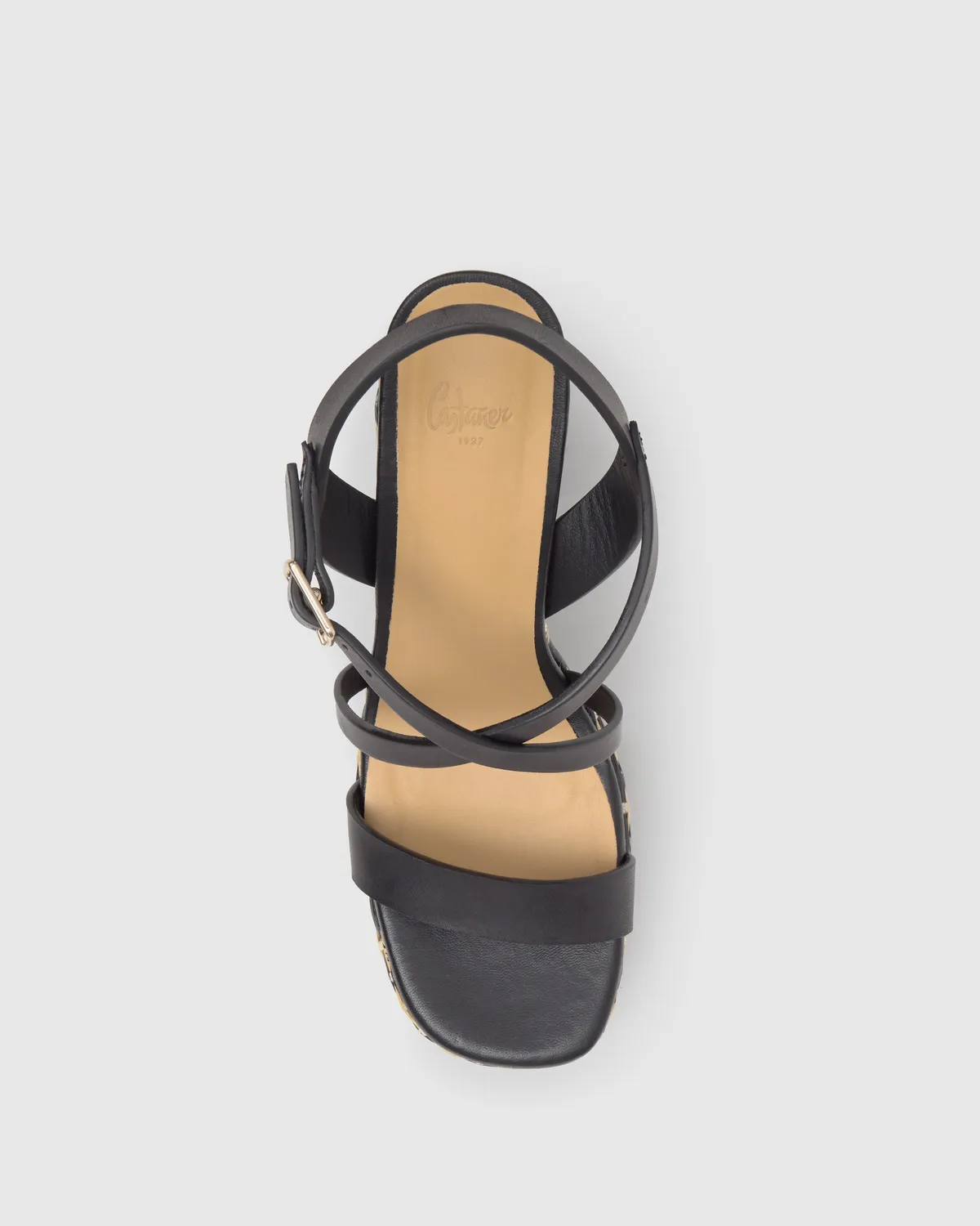 Castaner Felisa/261 sandaal zwart nappa leer 13 cm