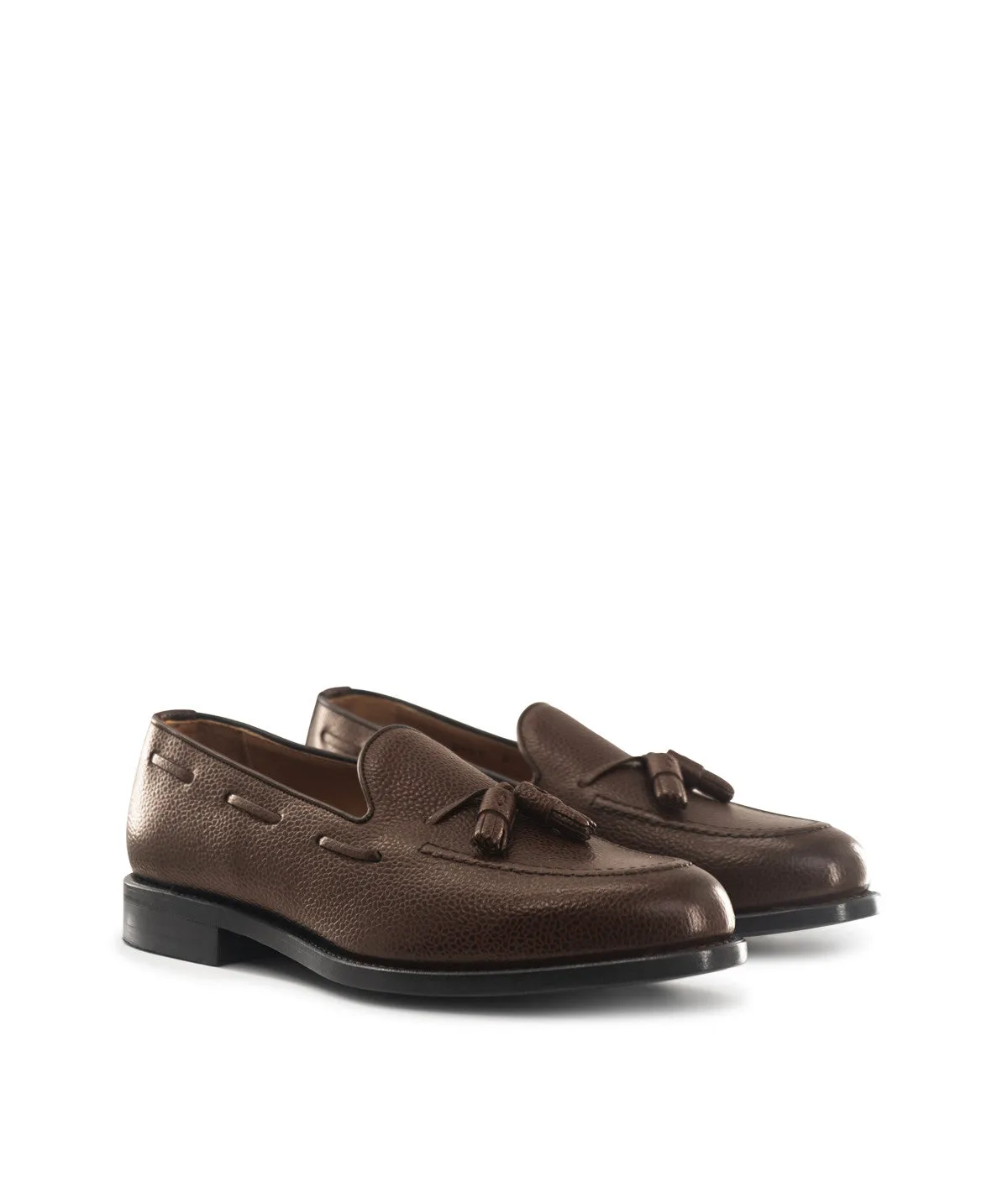 Finsbury Olden loafer bruin generfd leer