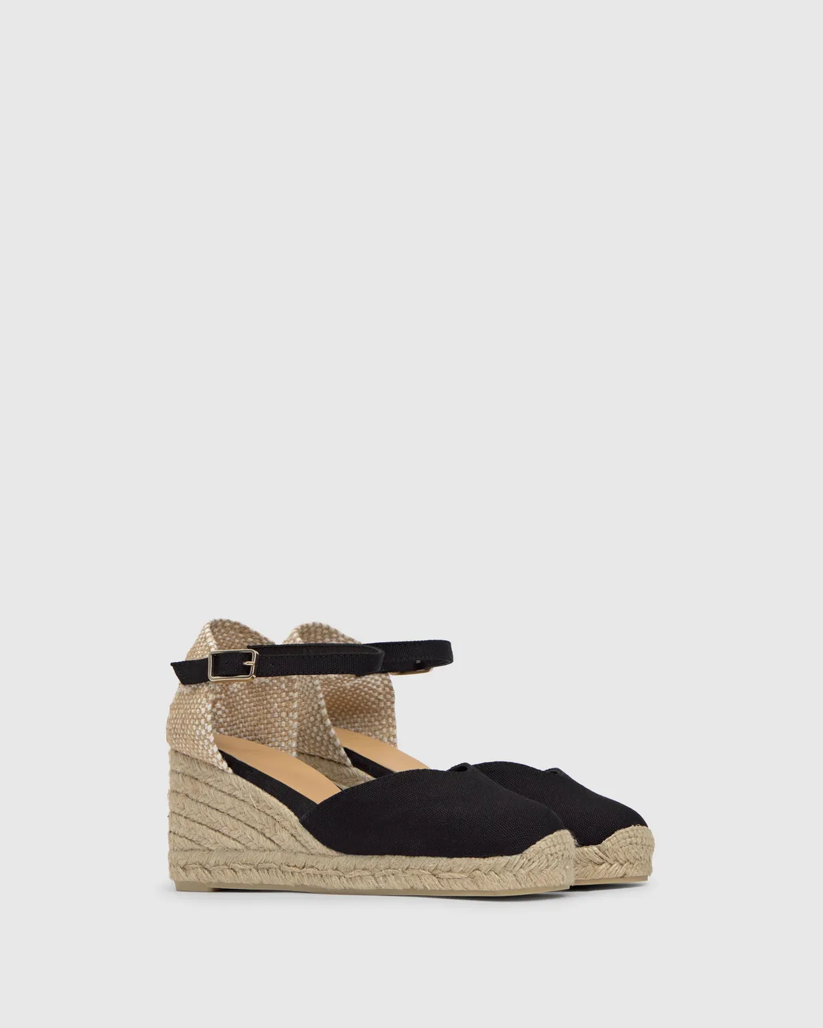 Castaner Chiarita CHIARITA/6/001 espadrilles zwart 7 cm