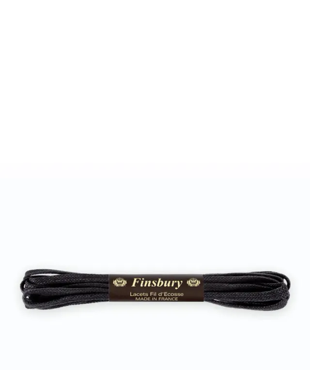 Finsbury Jackson veters zwart plat 120 cm katoen